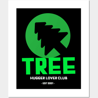 tree hugger Posters and Art